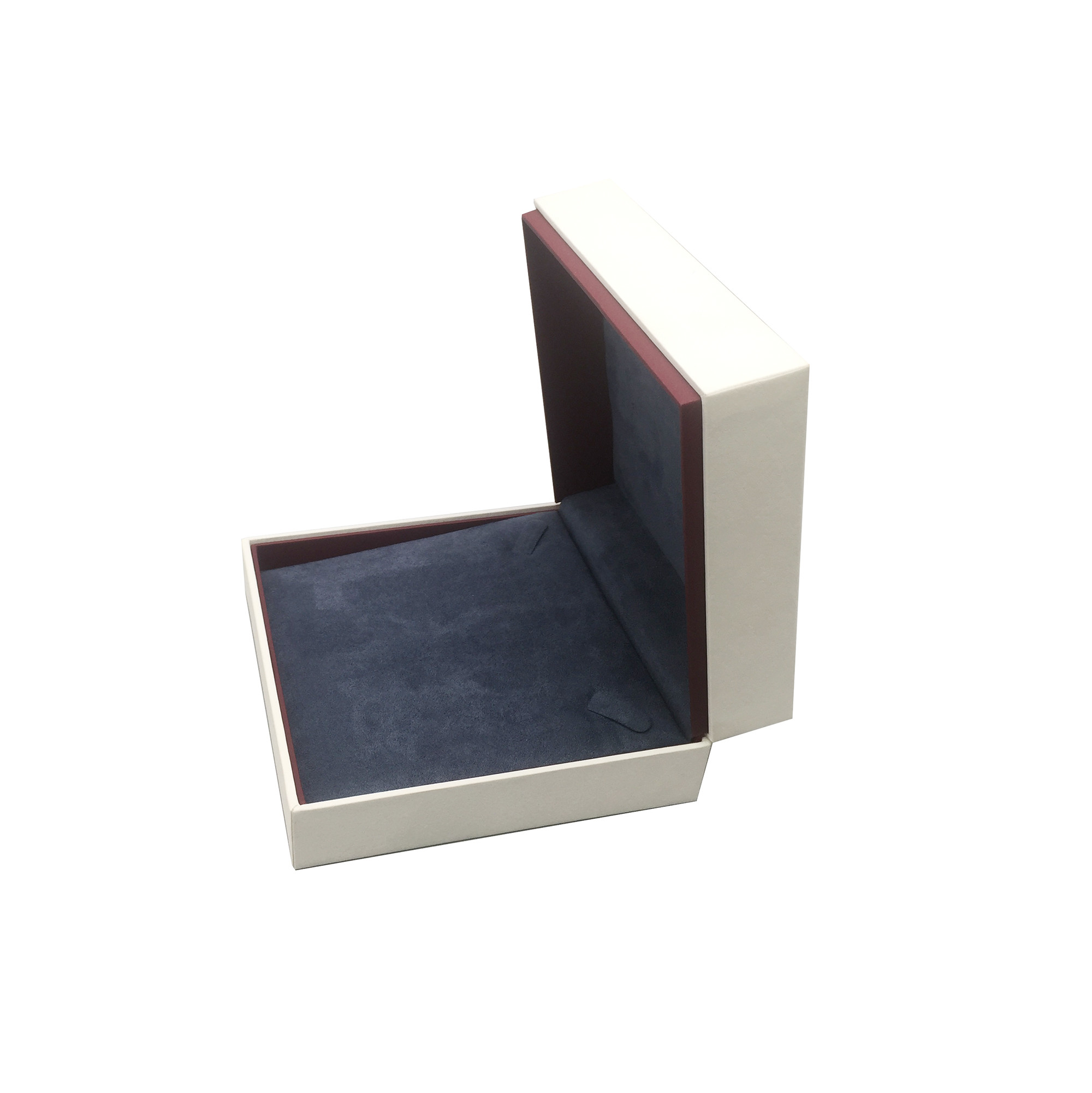 White Color Luxury Classic Rigid Cardboard Gift Boxes For Necklace