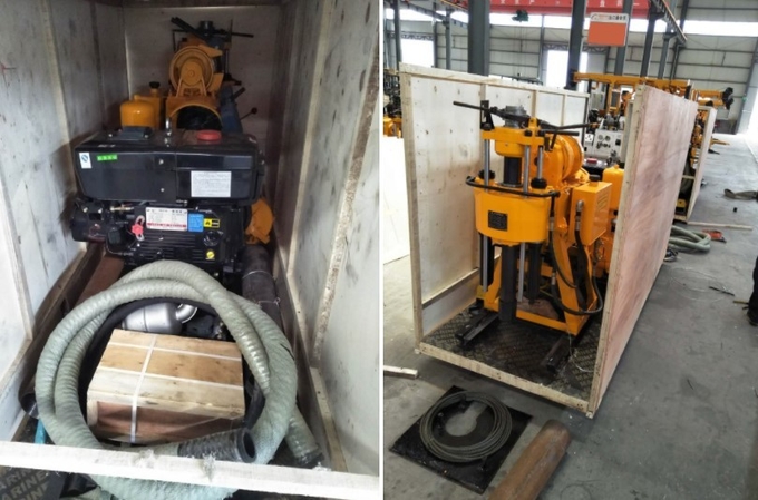 XY-1A 150mm Soil Testing Drilling Rig With 18 HP Diesel Engine For Exploration