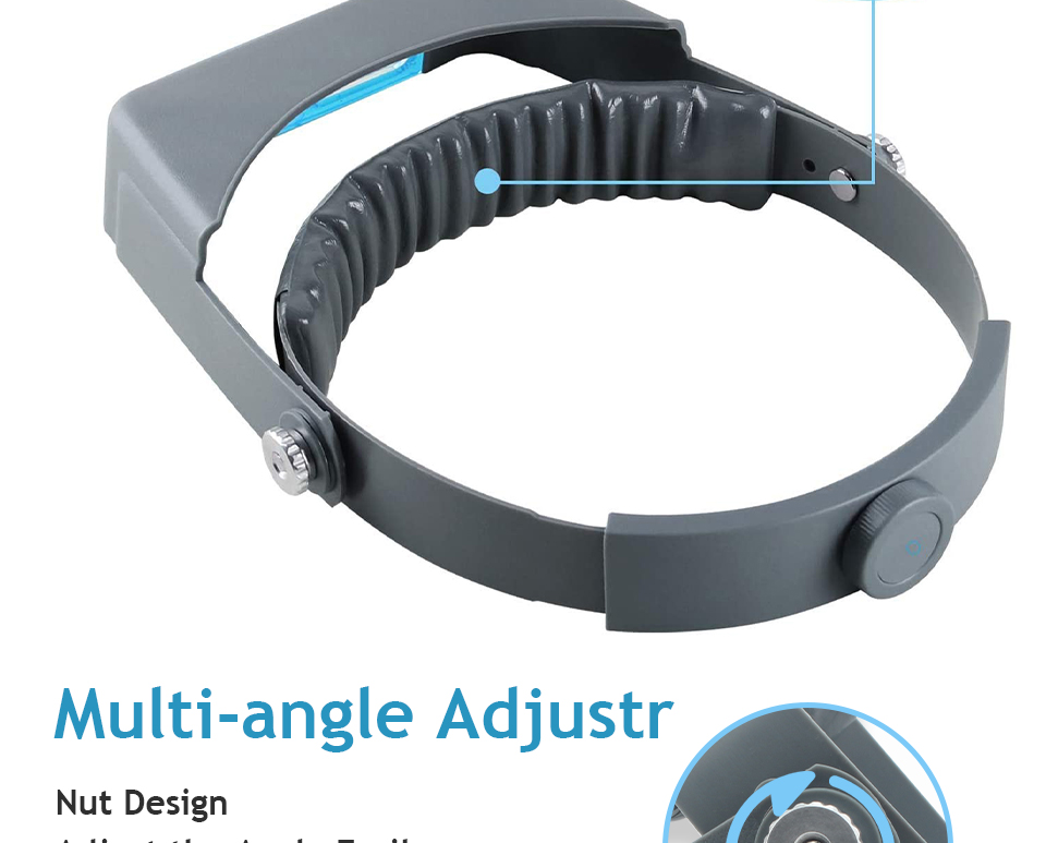 Binocular Glass Jewelry Accessories Tools Magnifiers Double Lens Reading Head Wearing