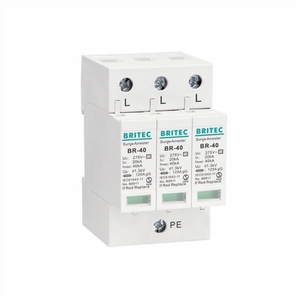 BR-40 3P Type 2 Surge Protection Device lightning arrester protection 275v