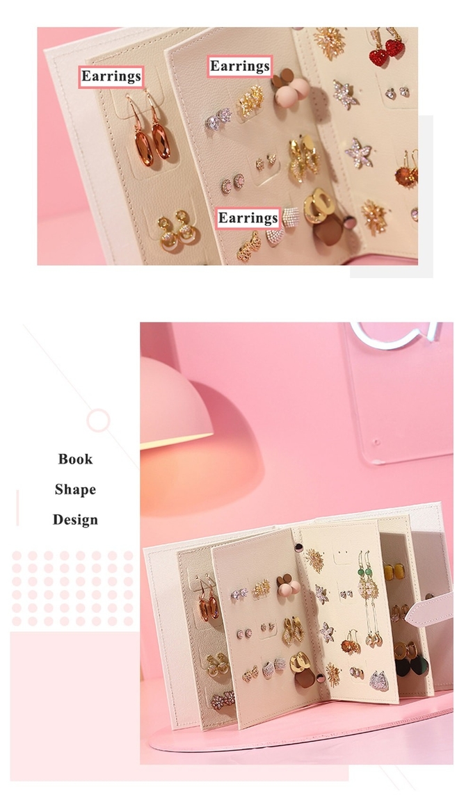 19*14*4.5cm Portable Travel Jewelry Case