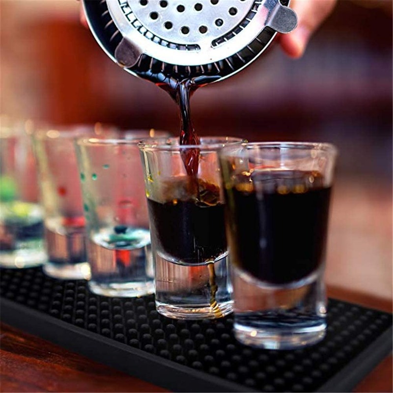 Minglu BM-002 Rubber Bar Mats, Non-Slip Bar Service Spill Mat  Restaurant Kitchen Counter Bar Pad