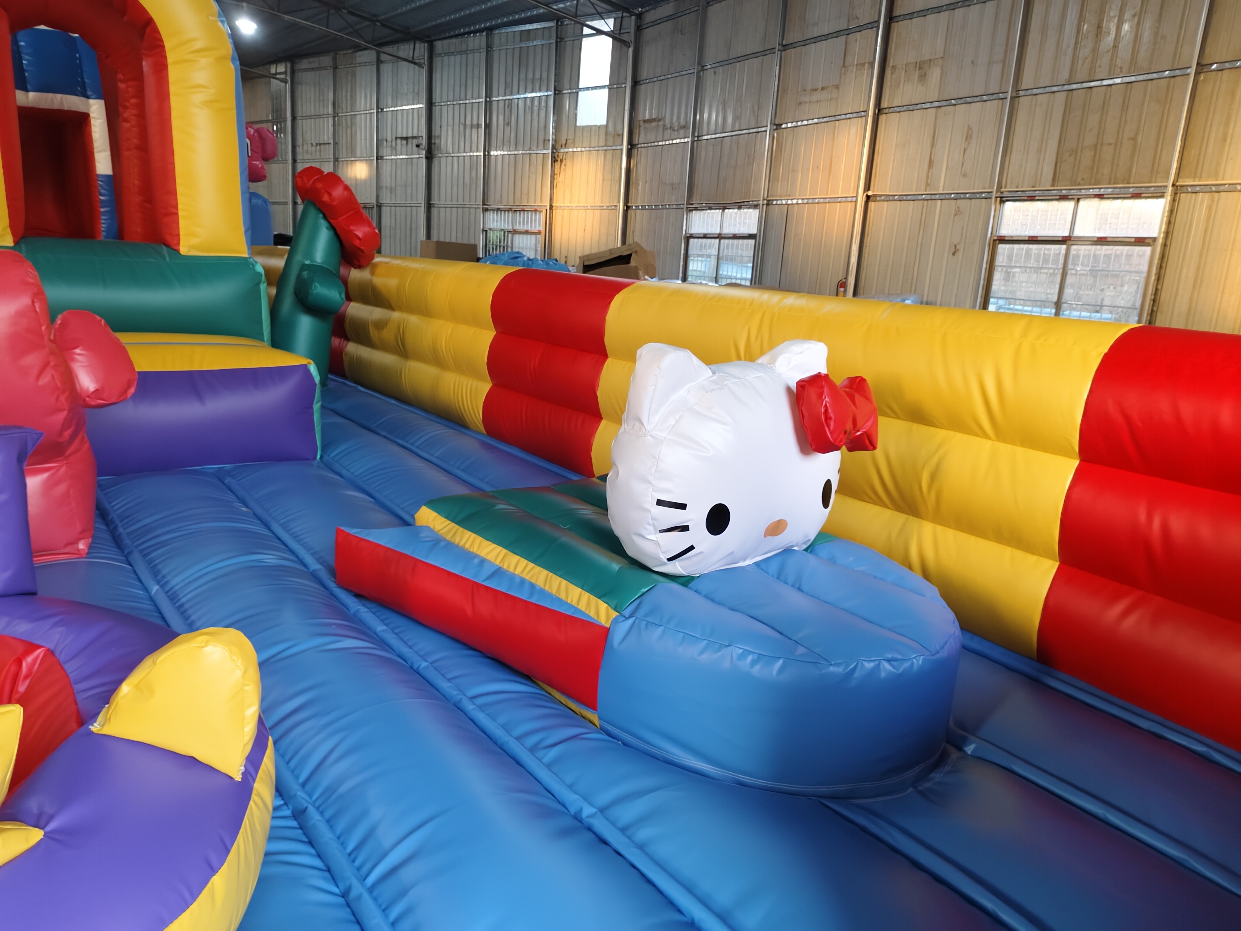 Custom Kitty Cat Doraemon Inflatable Play City Inflatable House Slide Castle For The Kids