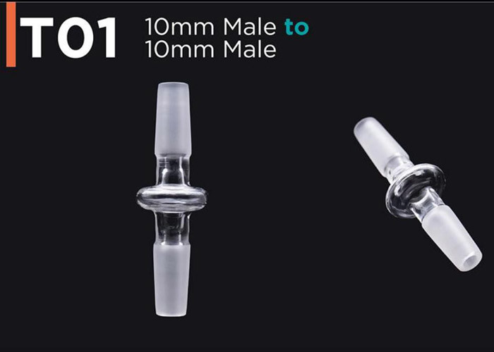 Hand Blown Glass Bongs Accessories Glass Adapter For Oil Rigs Bongs