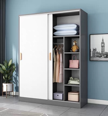 High End Custom Contemporary Design Solid Wood Apartment Bedroom Wardrobe Cabinet