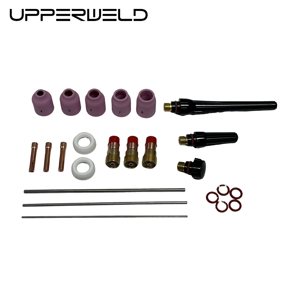 Achieve Perfect TIG Welds with UPPERWELD 29PCS TIG Welding Torch Accessories and Gas Lens