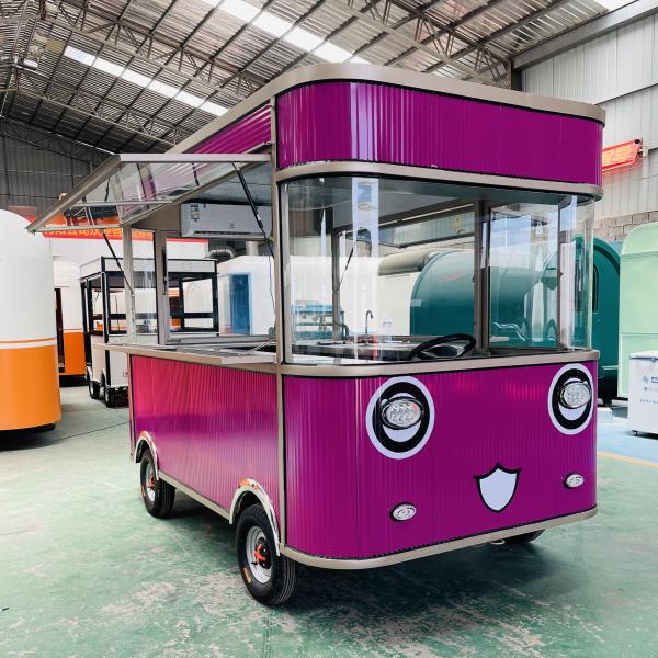 Electric Mobile Fried Chicken Combo Cola Beverage Truck by Ice Cream Milk Tea