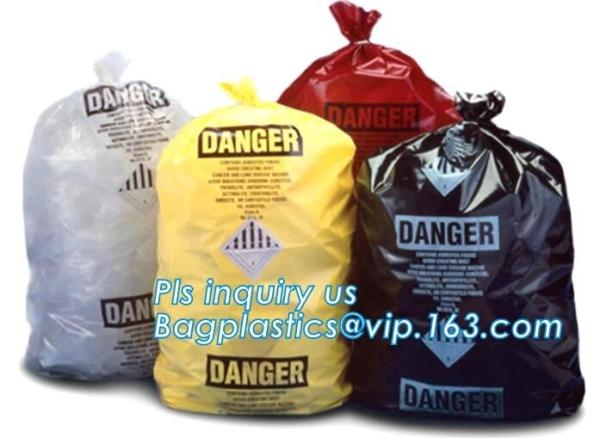 PE asbestos waste bags, Disposal Plastic Bag for Construction Waste, rubbish bag
