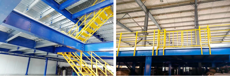 Steel Structure Garret Mezzanine Floor Platform  Heavy Duty Rack