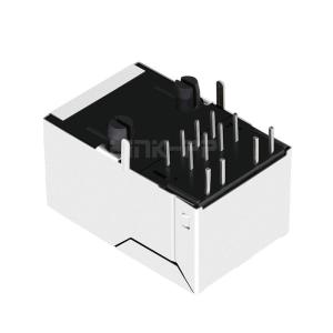 Pulse J1006F01PNL Compatible LINK-PP LPJ1006BBNL 10/100 Base-T Tab Up Green