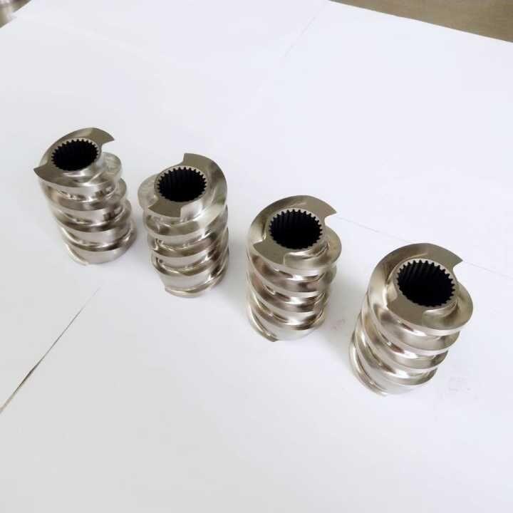 Three Flighted Kneading Block , Twin Screw Extruder Elements Compact Size for Petrochemical Industry