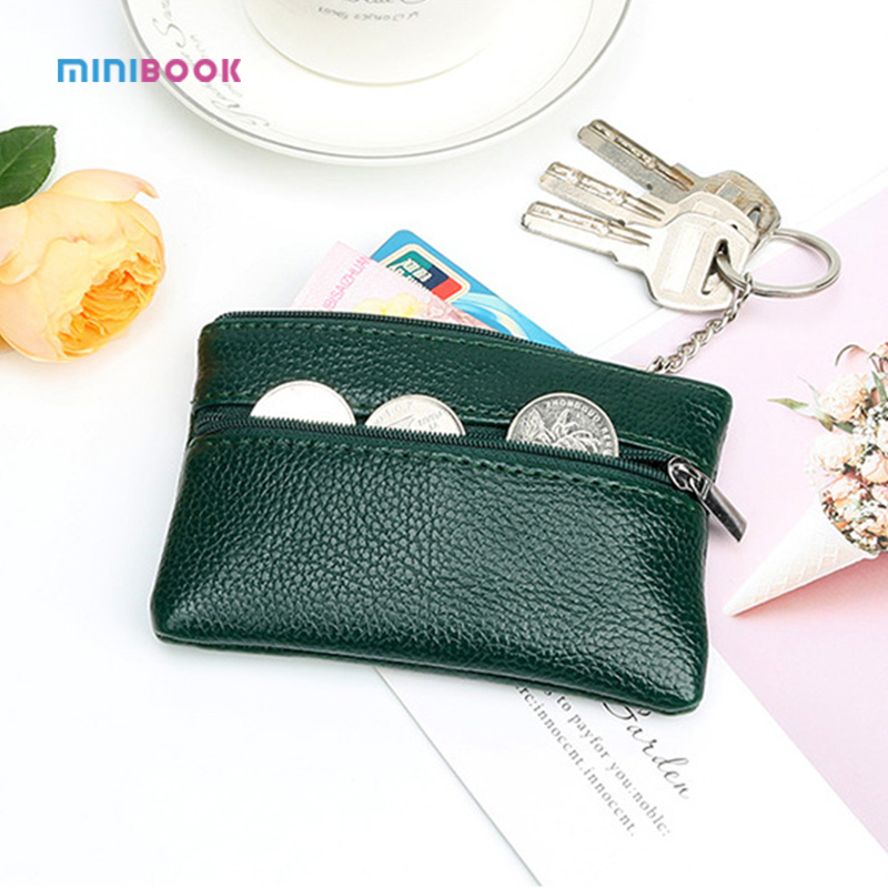 ISO9001 Certified Short Zipper Wallet with Vintage Style Minibook Keychain Coin Purse
