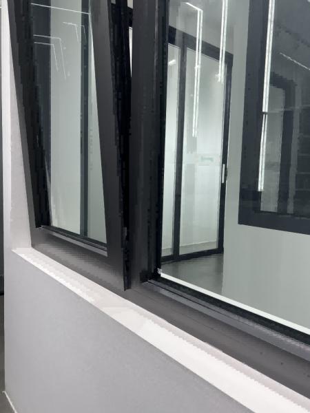 Open Degree Curved Aluminum Windows White / Black Up To 12mm Glass Fiberglass