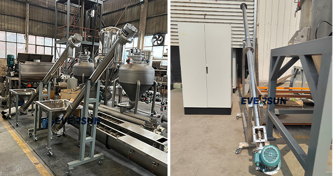 Stainless Steel Spiral Powder Particles Continuous Transport Sealed Conveyor