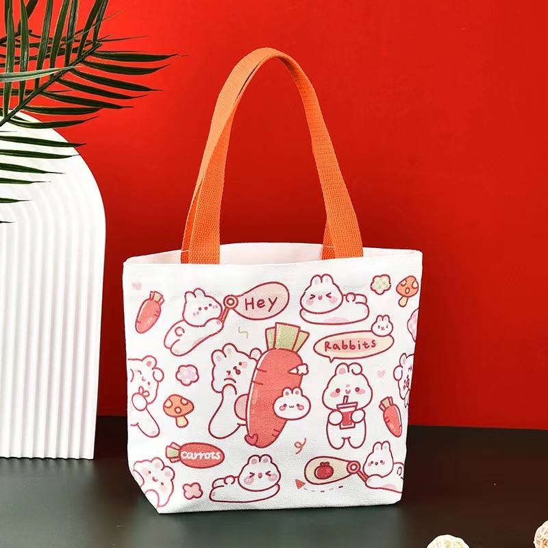 Manufacturers produce fashionable cotton bags fine printing large capacity good storage large price concessions