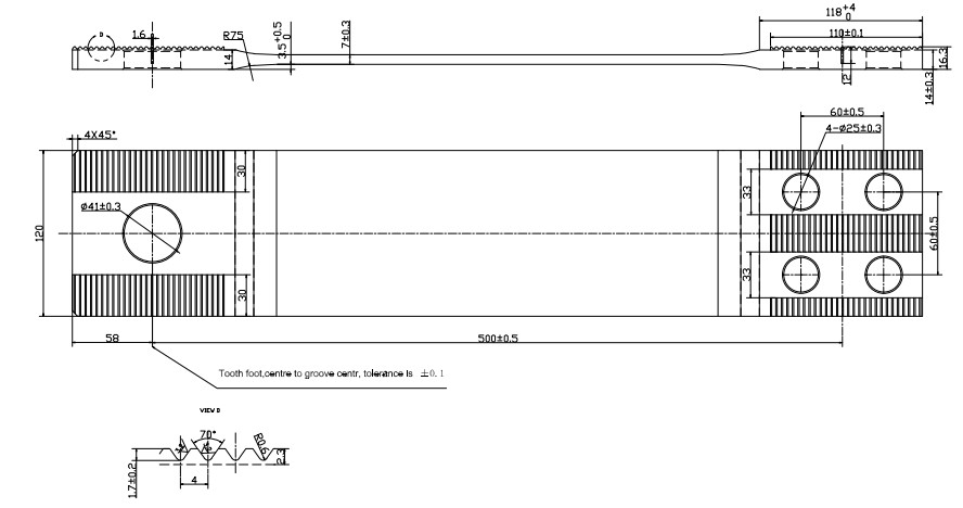 Axle Guide Plate For Bogie With Good Charcter Of Wear Resistance