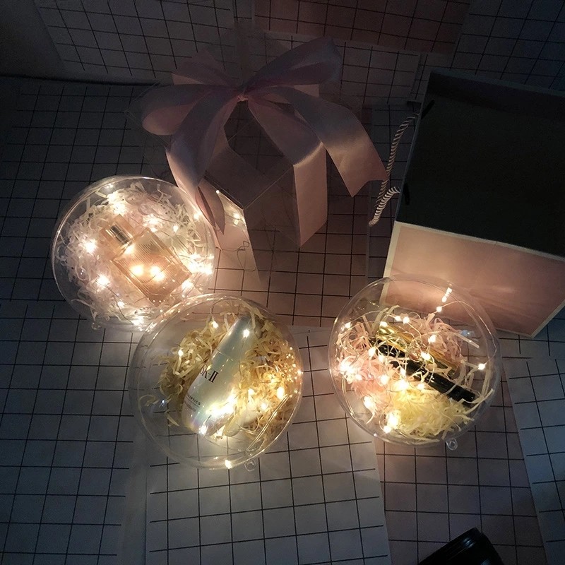 New Design Christams Lovely Gift Acrylic Ball With Packing GIft Box