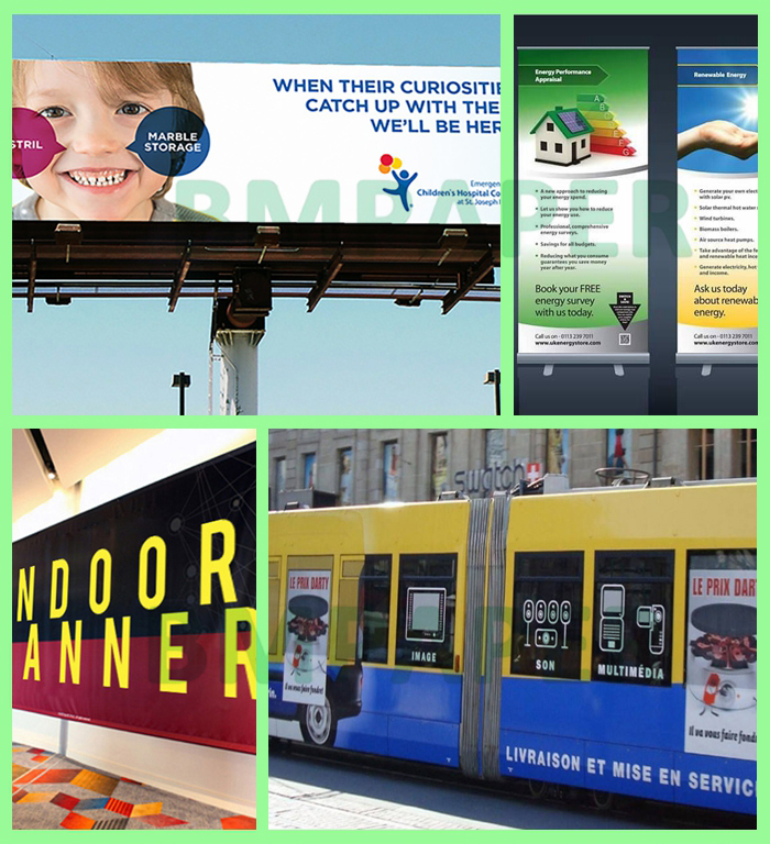 130um PP Film Synthetic Paper For Bus Stop Poster Brilliant Graphic 109 x 79cm 