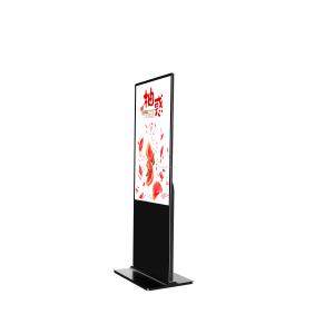 UHD 4K 49inch floor stand vertical LCD digital android wifi AD video loop player