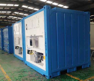 8ft DNV 2.7-1 Standard Offshore Reefer Container for Fresh and Frozen Goods Sling Set Options
