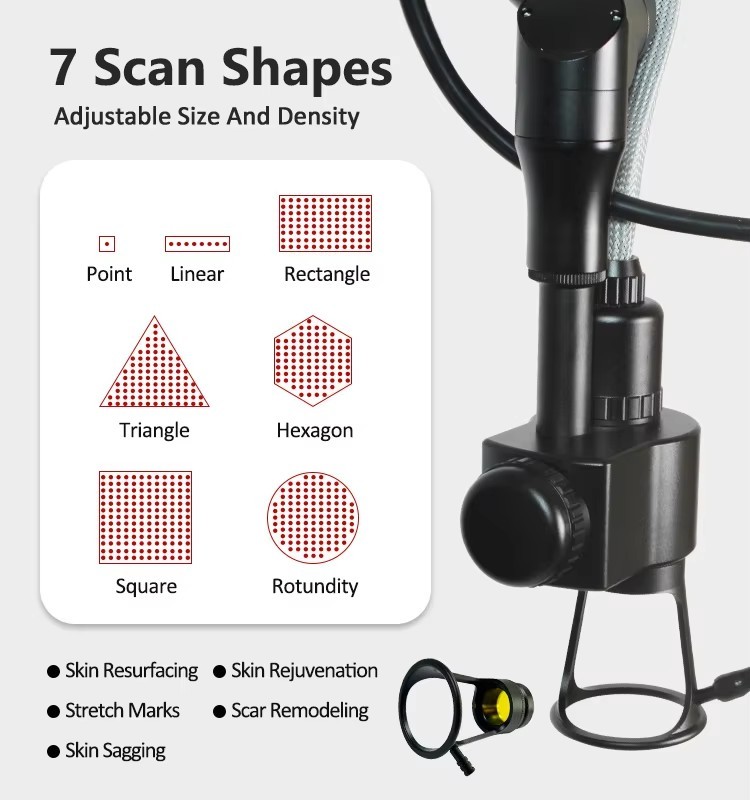 Surgical Fractional Co2 Laser Yag Laser Carbon Acne Scar Removal Wrinkle Reduction Machine