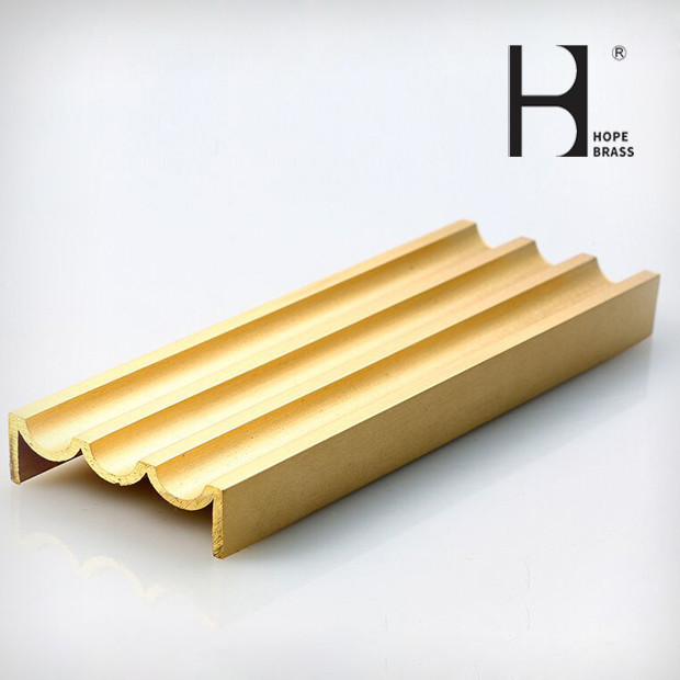 6m Long Stair Edge Brass Extrusion Profiles SGS Certification