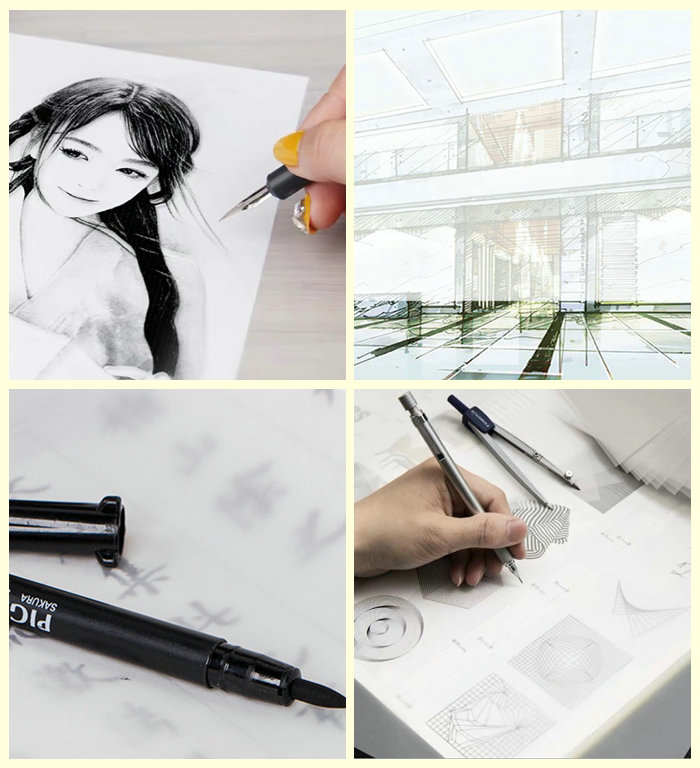 53gsm 63gsm 100gsm Semi Transparent Paper For Drawing Good Ink Absorption