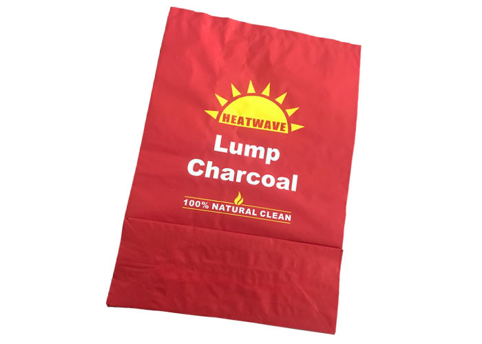 Customized Kraft Paper Bag For Firebrand BBQ Charcoal Hardwood Sawdust Briquette