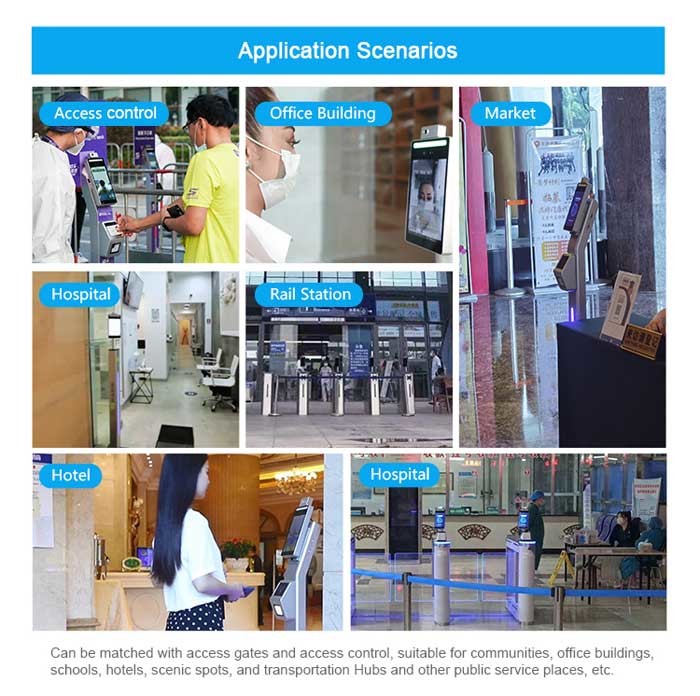 F2-H Facial Android 7.1 Face Mask Recognition Thermometer