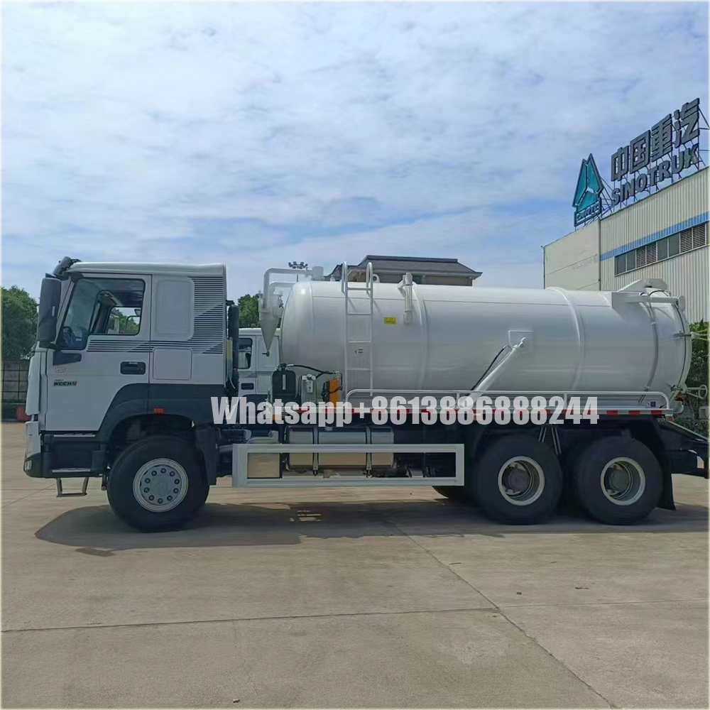 HOWO V7X 6x4 Vacuum Sewage Suction Truck 20000-22000 Liters Euro 6