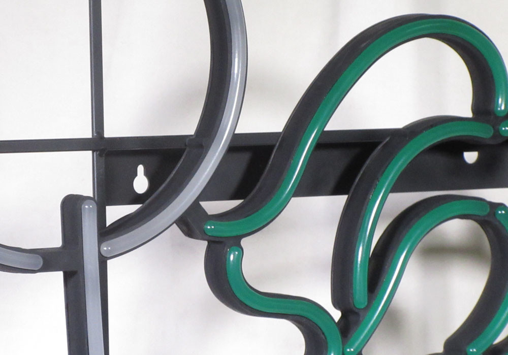 Play Badminton PVC Leon Sign White Green Color