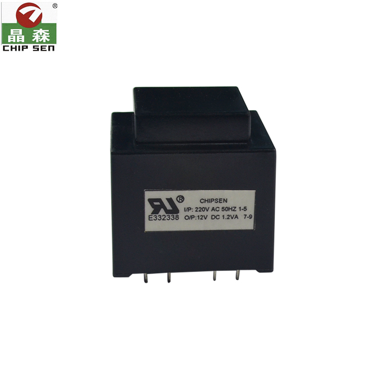 Single Phase 4 5pins Audio Amplifier Transformer 60Hz 50W 8Ω Potting EI Core Electric Power Isolation Step Down Transformers