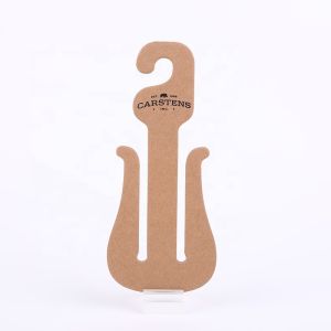 3mm Biodegradable Customized Sandal Paper Hanger Cardboard Hanger Hooks