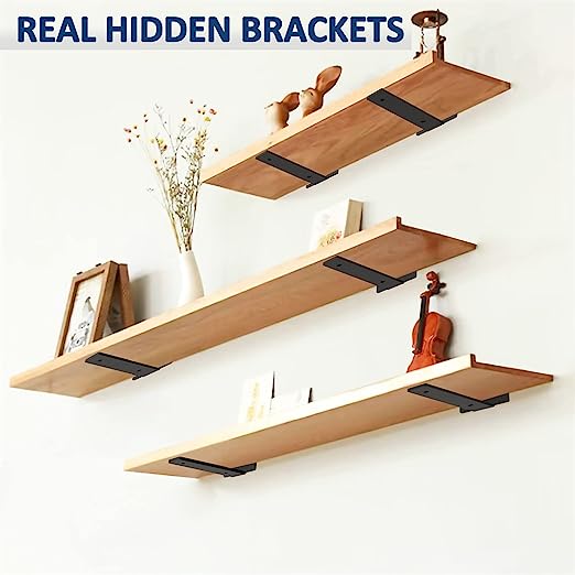 Functional Design Heavy Duty Floating Shelf Brackets with Powder Coating Coating