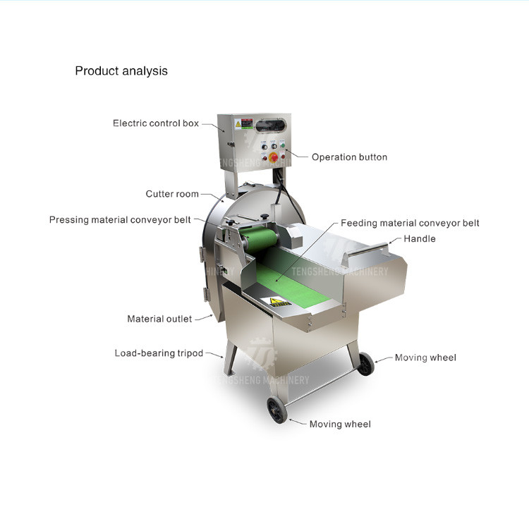 140KG Multi-functional canteen vegetable cutter commercial slicer Slicer Slicer Cabbage, potato, radish, onion, bean