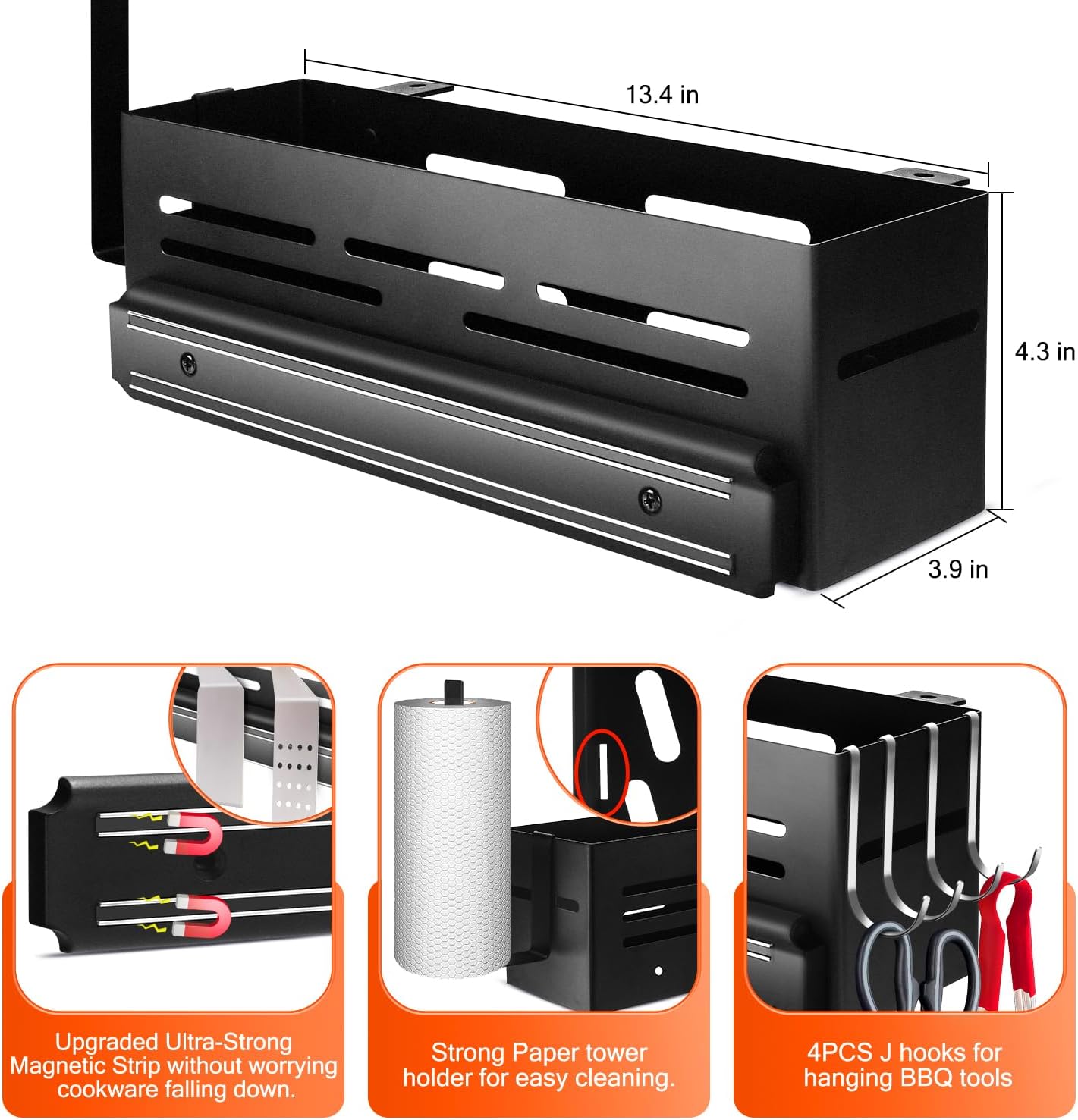 Organize Your BBQ Station Griddle Storage Caddy for Blackstone 28''/36'' Griddle Grill