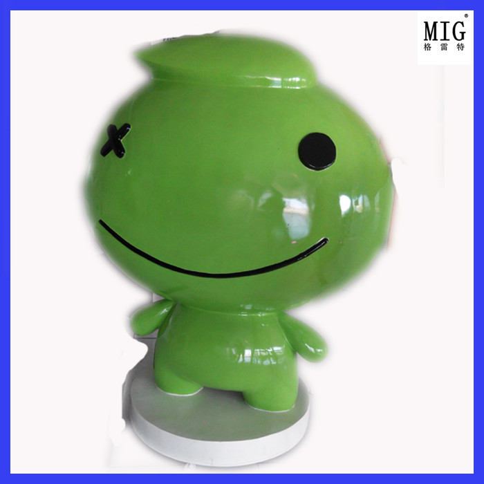 different theme of company mascots logo statue in props and oddities gate exhibition decoration