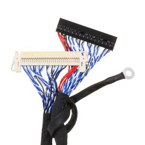 FIX-30P-S8 Braided Laptop Lvds Cable , Lvds Extension Cable FIX-30P-D8 For LCD