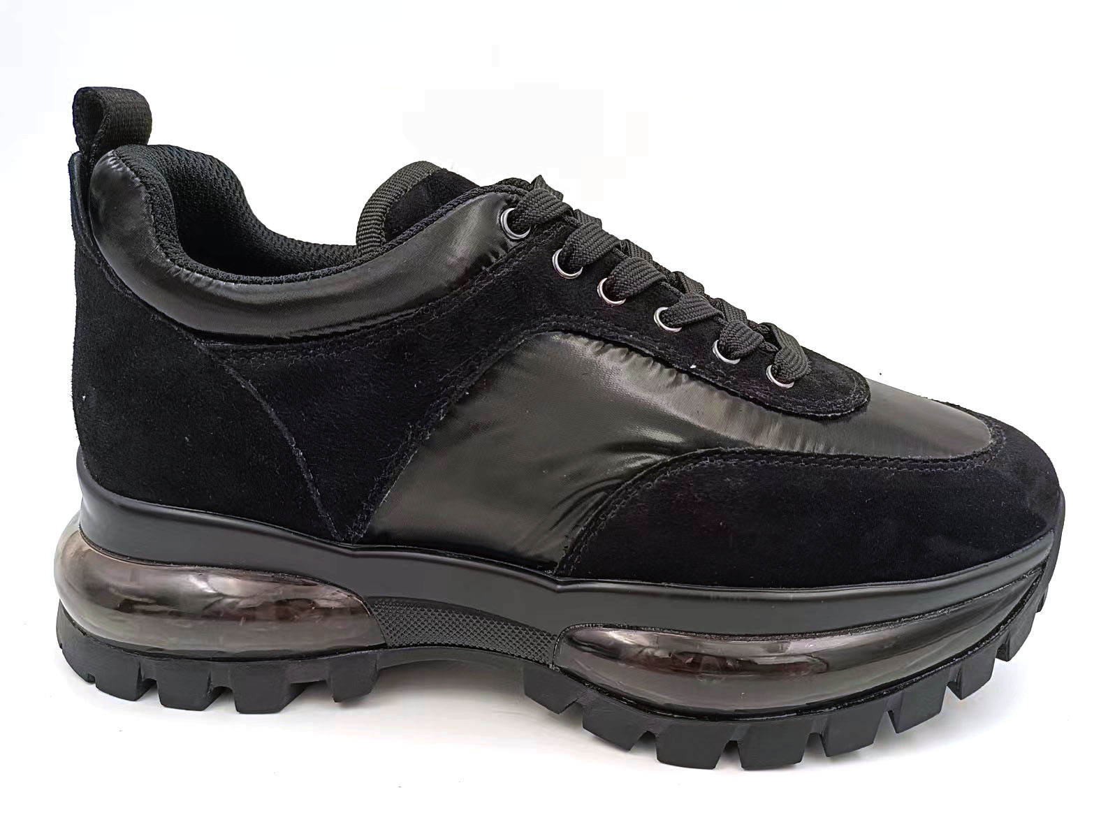 Fashion Style Ladies Platform Shoes Round Toe With Leather Upper Material