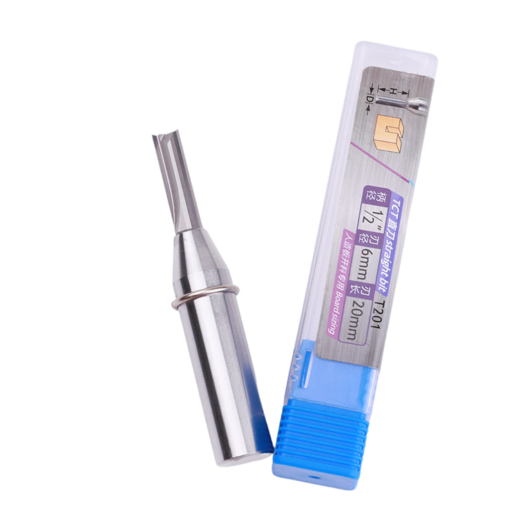 Smooth Surface Straight Carbide Tipped Router Bits Antiwear Rustproof