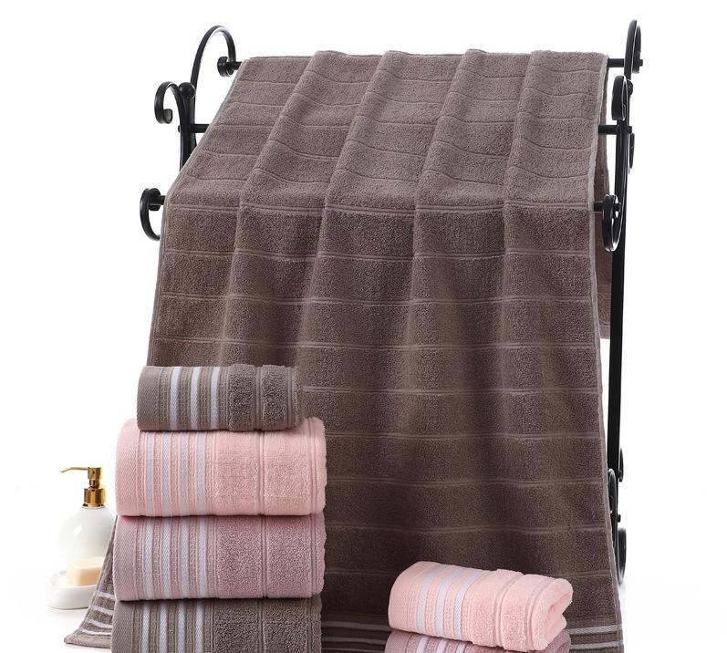 70*140cm Cotton Multi-Section Dark Absorbent Adult Breast Bath Towel for Men and Women