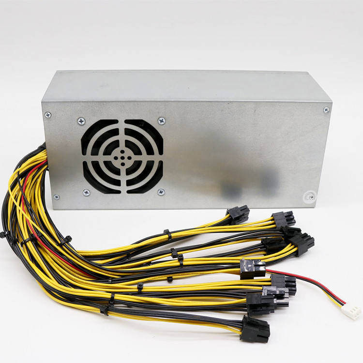Wholesale 2400W 92% enficiency 10*6Pin High Power Server Power Supply With Two 8-centimeter Double Ball Fan