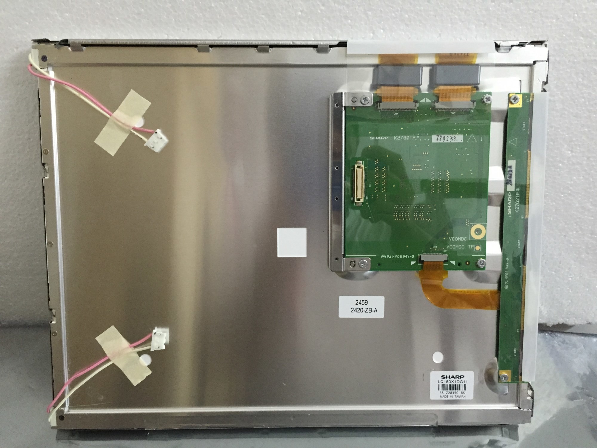 15" LCM 1024×768RGB 220cd/m² LQ150X1DG51 Sharp TFT LCD Display