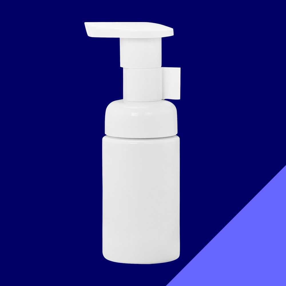 Customized 43/410 White Foam Pump Bottle For Transparent Housing With Clip Lock Feature