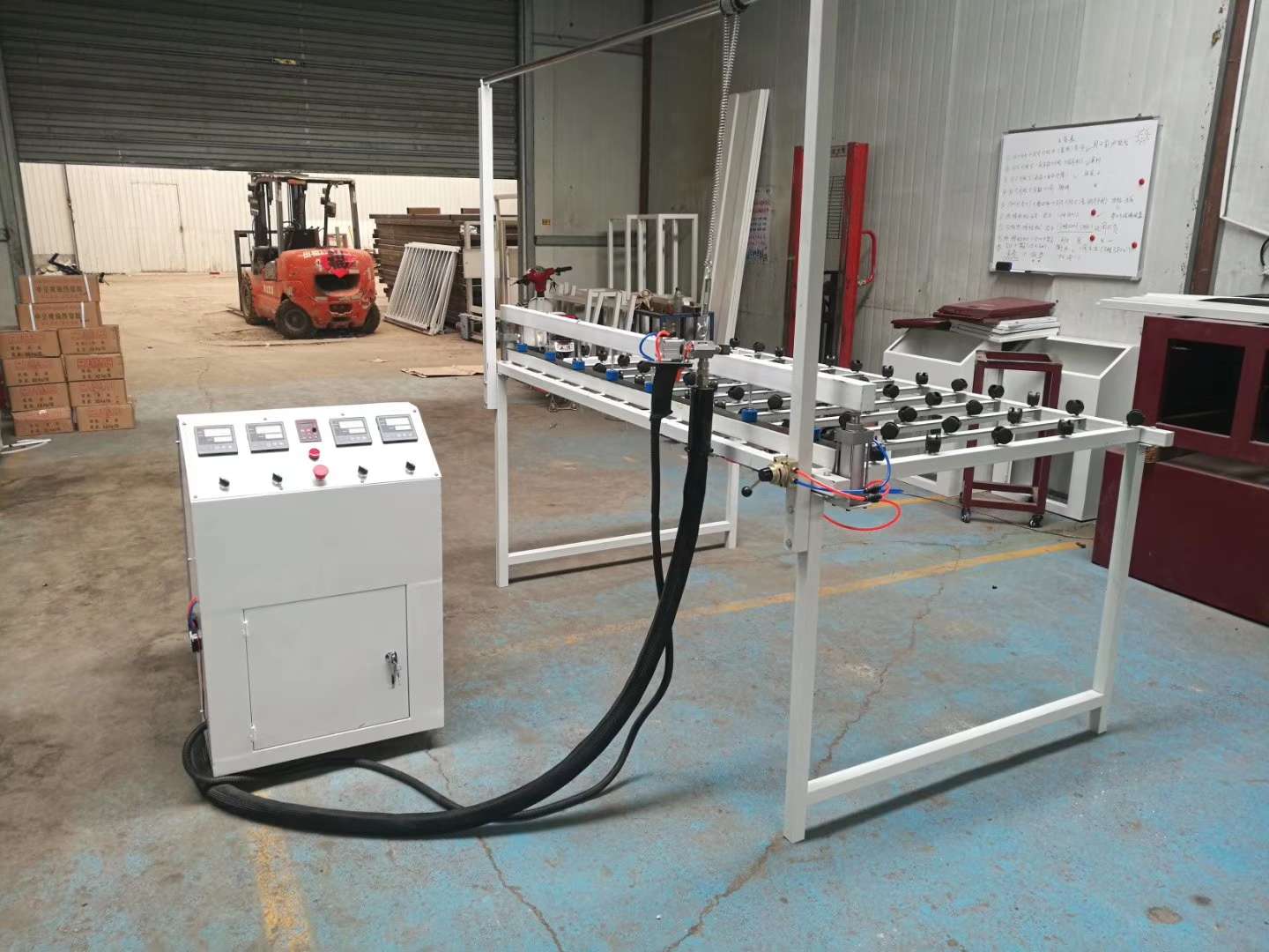 hollow glass hot melt sealing machine