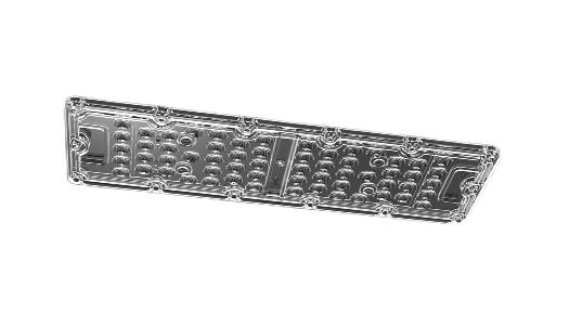 Plastic 3030 LED Light Lens 60 In 1 70x160 Degree 250x70mm For Street Light