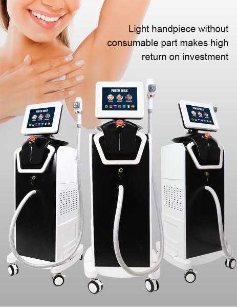 Vertical Type 808/755/1064nm Fiber Coupled Diode Laser Device For Hair Removel