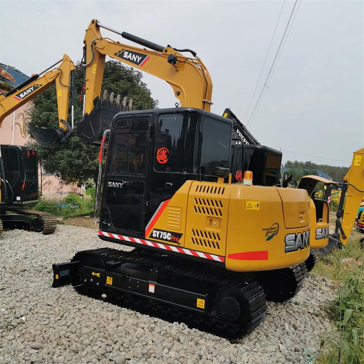 Original Hydraulic Cylinder 7 Ton Sany SY75 SY75C Used Excavator in Shanghai 2022 Model