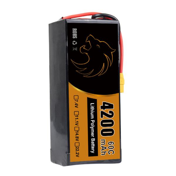 4200mAh Lithium Polymer Pack Battery 22.2V Lipo FPV Dorne Batteries 135*43*22mm