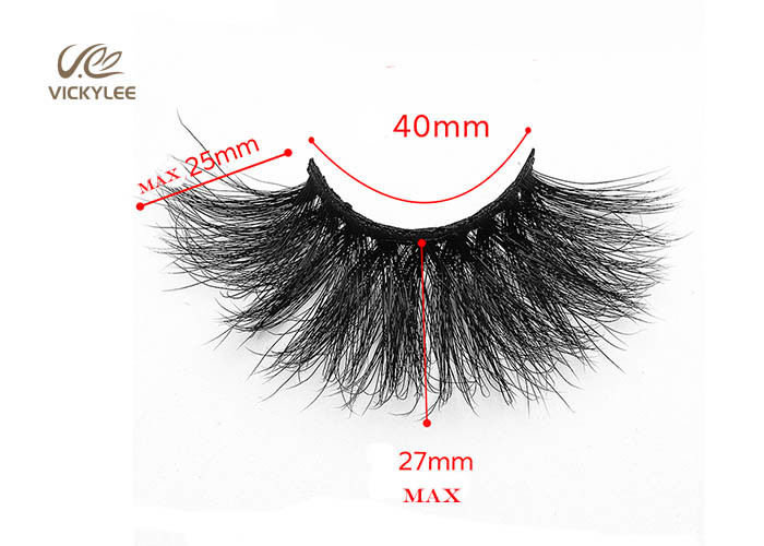 OEM 25mm 6D Russian Volume Lashes Ultra Light Synthetic Fibers